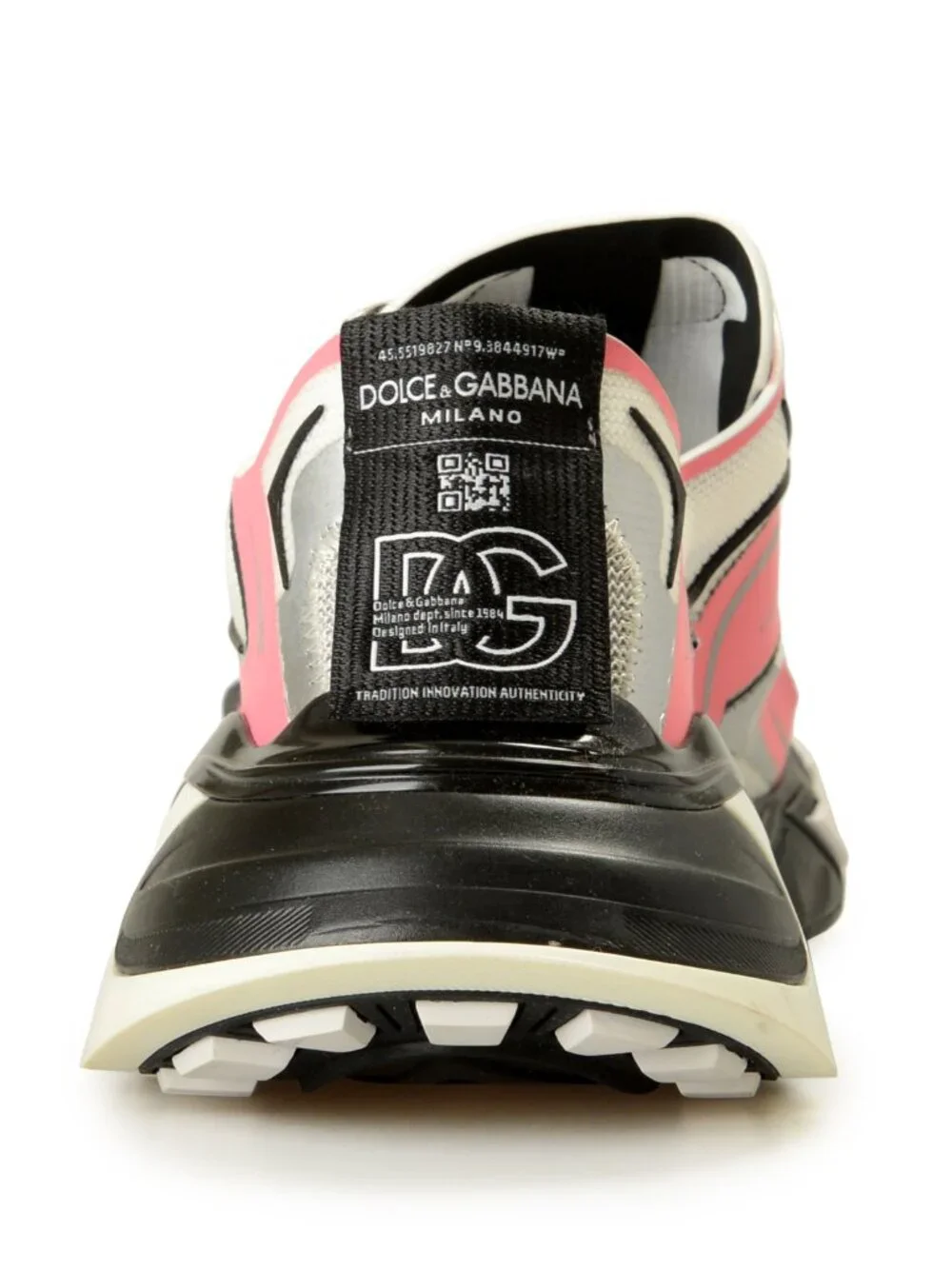 Dolce & Gabbana Men's Pink/Black Athletic Sneakers Shoes US 11 IT 44